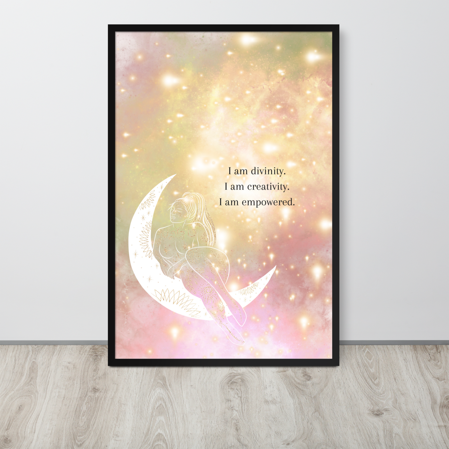 Confidence Manifestation Affirmation Printable Wall Art - Witchy Aesthetic Spiritual Decor for Self Love & Empowerment