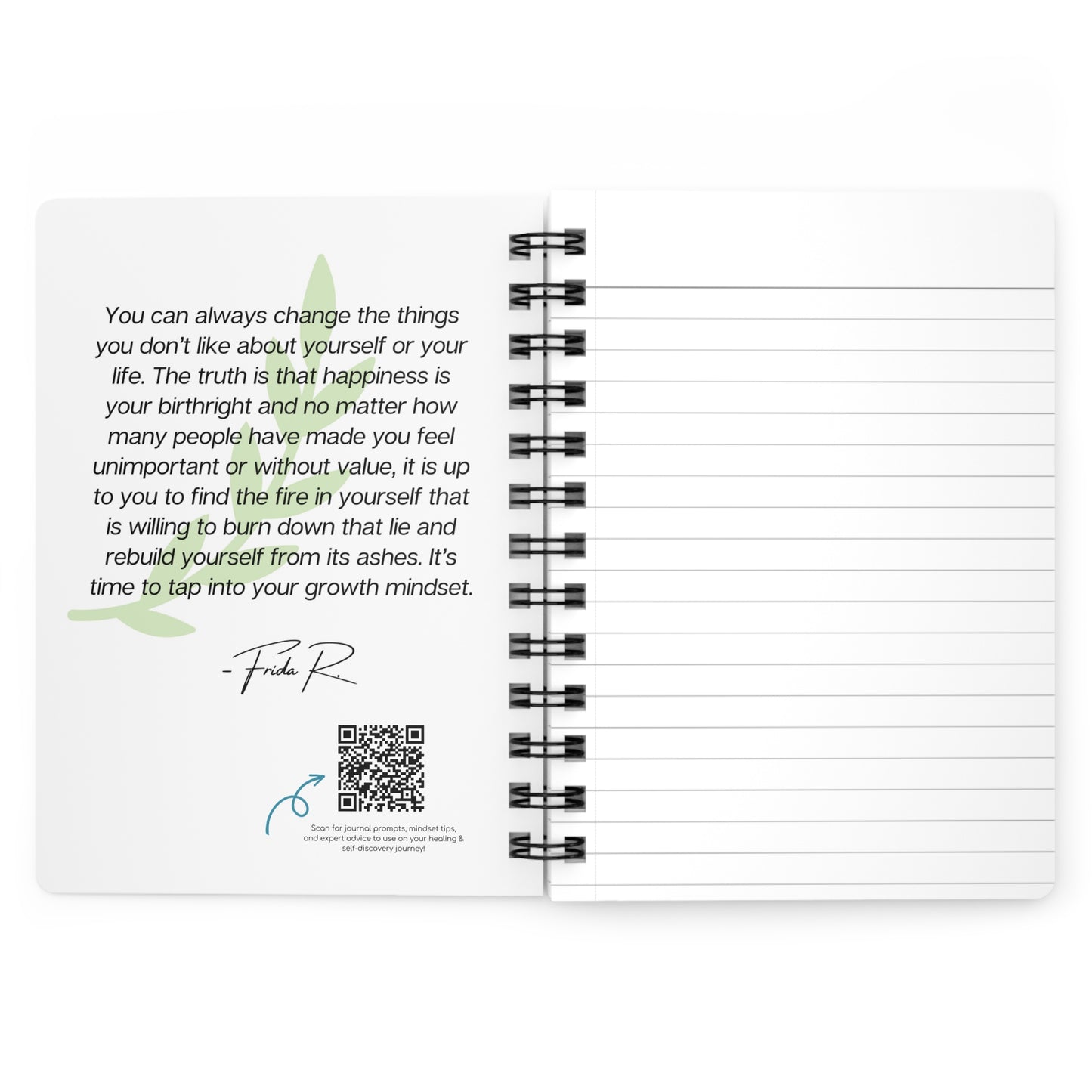 "Growth Mindset" Inspirational Journal for Success and Self Improvement