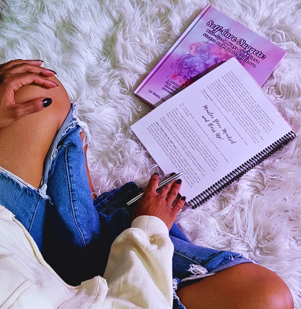 self-care tips page journal workbook