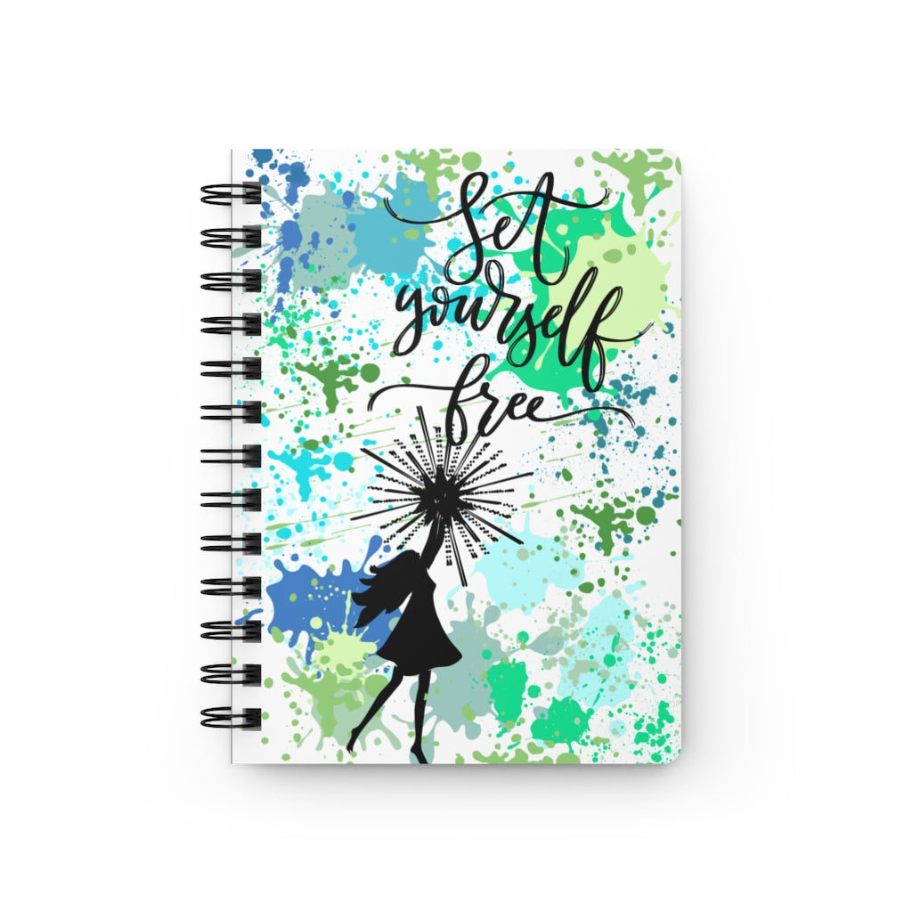 "Set Yourself Free" Paint Splatter Journal