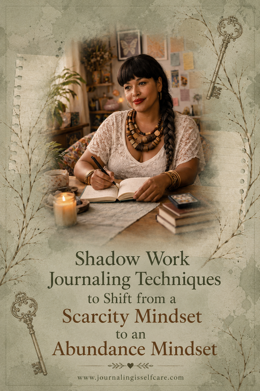 how to shift from a scarcity mindset to an abundance mindset with shadow work journaling techniques