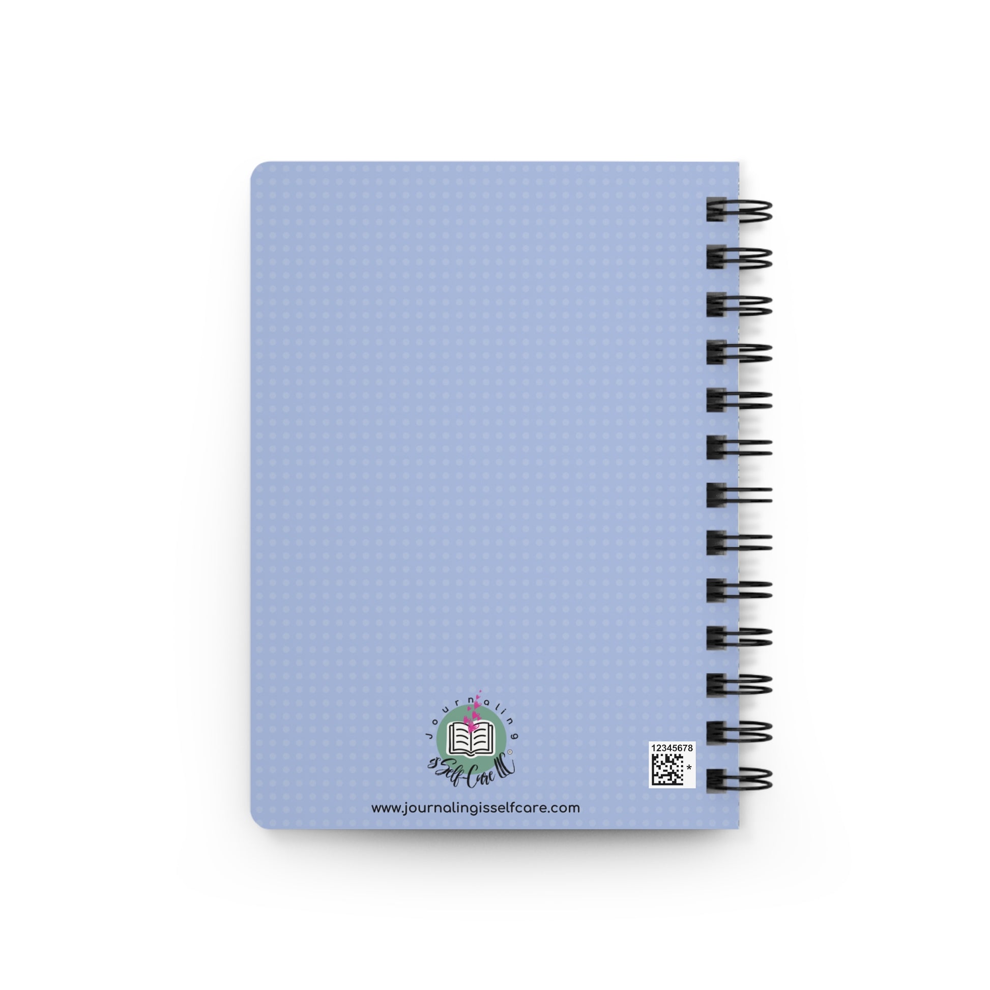 An empowering blue spiral notebook with an image of a house on it, perfect as a Female Empowerment Journal | Feminist Journal for women.