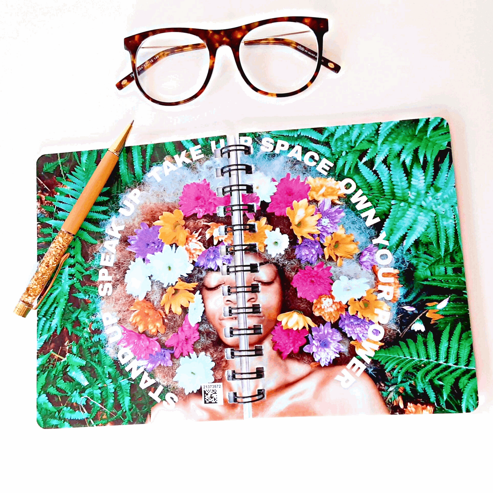 Floral Afrocentric Journal With Multi Colored Flowers