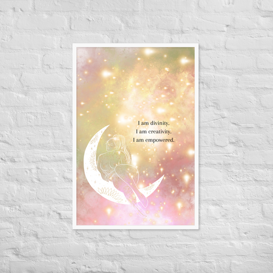 Confidence Manifestation Affirmation Printable Wall Art - Witchy Aesthetic Spiritual Decor for Self Love & Empowerment