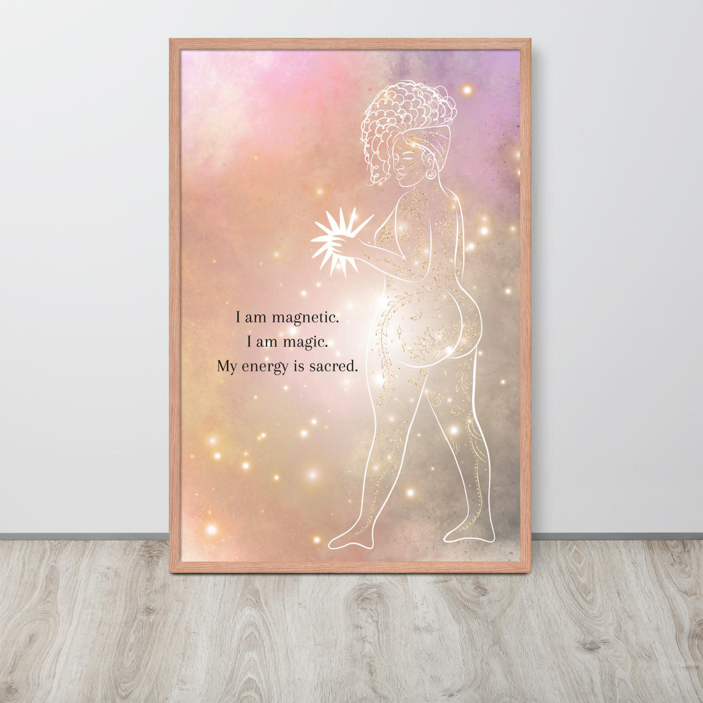 Printable wall art featuring Sacred Prayer Spiritual Decor: Empowering & Inspirational Wall Art for Boho Homes, perfect for creating a positive environment in your space.